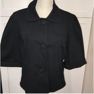 Croft & barrow black 3/4 sleeves blazer